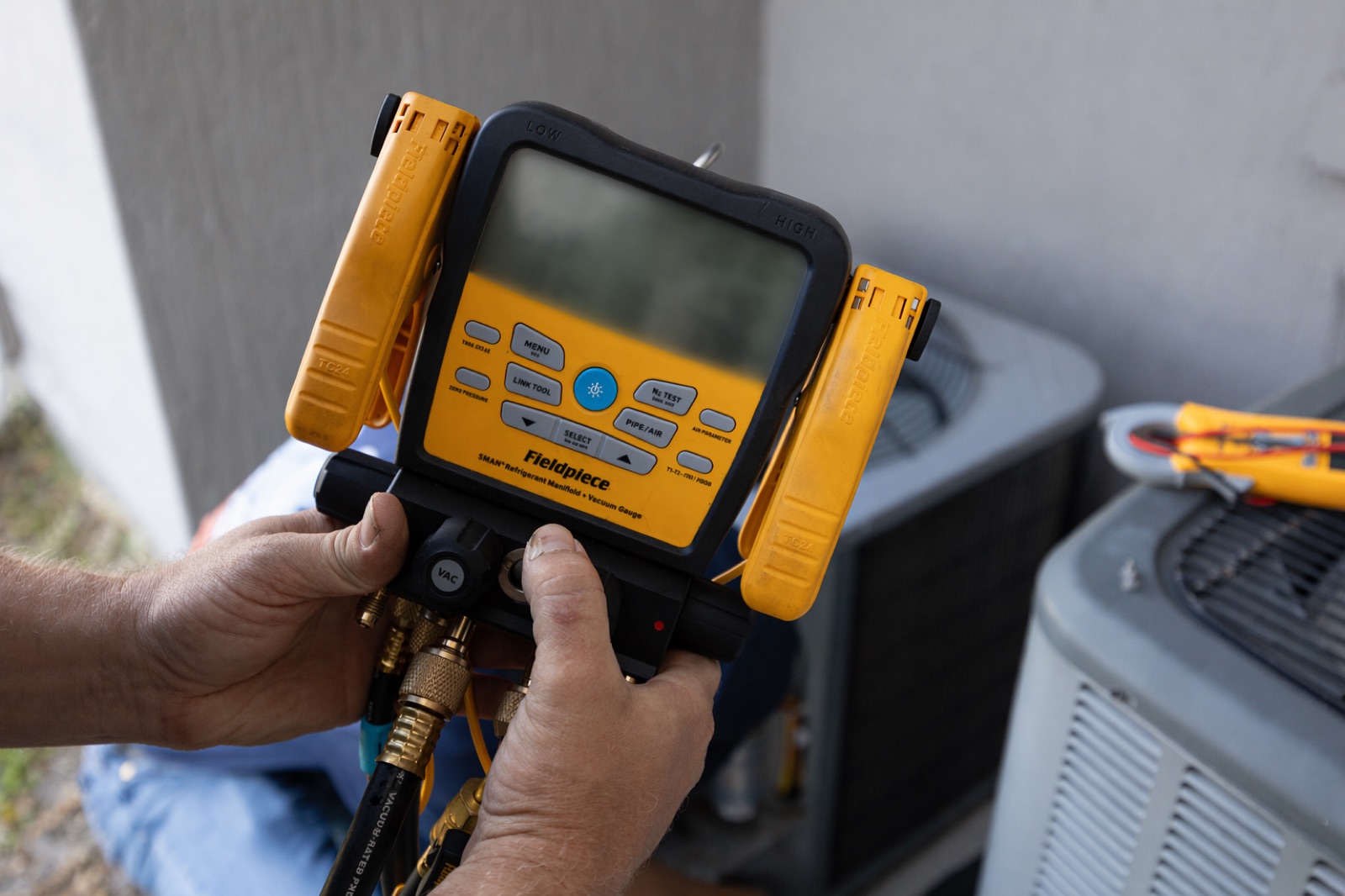 AC system installation by All Set technician in Clay County, FL